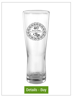 16 oz custom printed Oslo pilsner glass